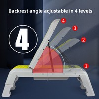 Plateforme d'exercice pliable et réglable pour fitness, 3 niveaux, stable et robuste, pour step et aérobic, équipement de gym en gros