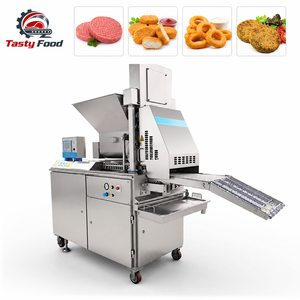 เครื่องทำเนื้อปั๊ตตี้อัตโนมัติสำหรับอุตสาหกรรม ขนาดสายพานกว้าง 400 มม. สำหรับไก่นักเก็ตและเค้กปลา - Product Image 1