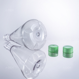 Fiole conique en plastique de 2000 ml, fiole Erlenmeyer de 2 l pour <span class=keywords><strong>culture</strong></span> cellulaire avec échelle (couvercle respirant et couvercle scellé) - Product Image 4