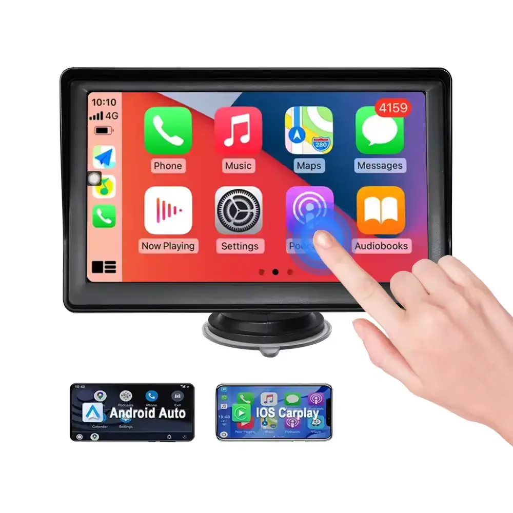 Phổ Tablet Xe Màn hình 7 inch đài phát thanh xe màn hình cảm ứng không dây Carplay xe Android Stereo DVD Player