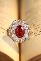 Bague en rubis cultivé en laboratoire, argent sterling 925, pierre précieuse rouge sang de pigeon, bijoux fins pour femmes