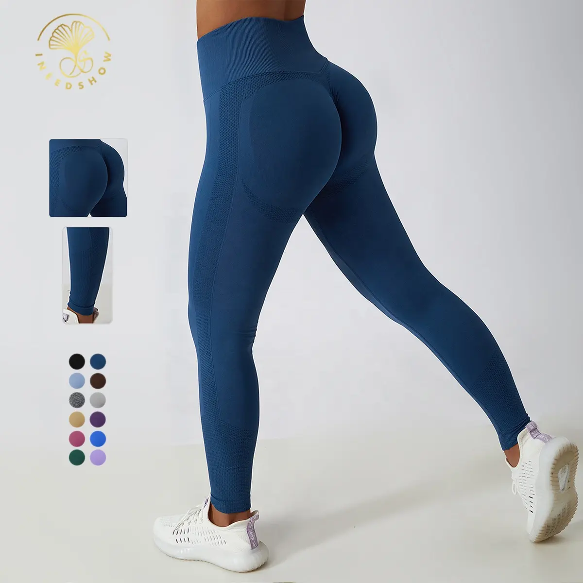 Vêtements d'entraînement mode grande taille sans couture compression Scrunch Gym Fitness Yoga porter ventre contrôle Leggings pour les femmes Sexy