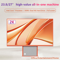 Nouvelle conception, ordinateur tout-en-un incurvé 23,8 27 pouces, processeur Core I7 I9, 8 Go de RAM, 1 To de SSD, écran IPS
