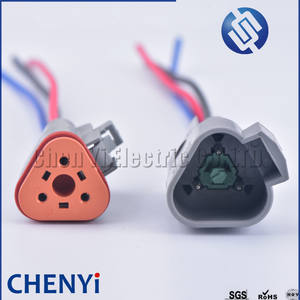 Deutdt Seri <span class=keywords><strong>3</strong></span> Pin Pria Wanita konektor tahan air otomatis DT06-3S DT04-3P otomotif kawat listrik Harness kuncir steker - Product Image 5