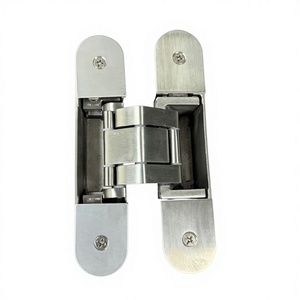 ヘビーデューティー180度隠しドアヒンジ亜鉛合金モダンデザインインビジブルヒンジ寝室ドア用調整可能BS100容量 - Product Image 2