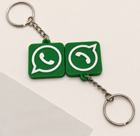 Porte-clés intelligent programmable 13,56 MHz ISO14443a NFC en silicone, mini clé NFC, porte-clés de style tendance pour les réseaux sociaux et les entreprises