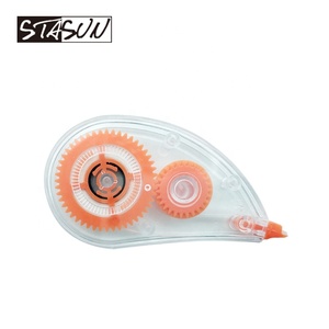Ruban <span class=keywords><strong>Correcteur</strong></span> Compact en Forme de Goutte 5mm x 6m, Mini <span class=keywords><strong>Correcteur</strong></span> <span class=keywords><strong>d</strong></span>'Erreurs Transparent avec Mécanisme à Engrenages POM Lisse pour l'École et le Bureau - Product Image 3