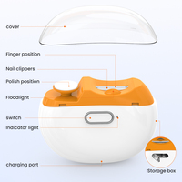 Coupe-ongles électrique rechargeable à faible bruit 2 en 1, coupe-ongles automatique électrique pour bébé, machine à couper les ongles