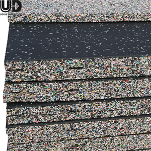 Suelo de Goma Resistente, Tapete de Gimnasio de Alta Compresión, Sin Indentaciones, Antideslizante, para Levantamiento de Pesas - Product Image 3