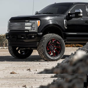 Llanta de coche forjado caliente personalizado 2025 nuevo diseño 20 21 22 <span class=keywords><strong>23</strong></span> 24 pulgadas Rojo Negro todoterreno piezas de coche para Ford F150 Bronco Jeep Wrangler - Product Image 4