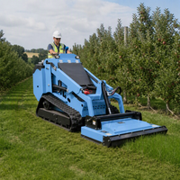 Mini-chargeuse compacte sur chenilles T750 pour petites exploitations agricoles et jardins, 0,15 m³ – Chargeuse sur roues ou chenilles compacte pour neige