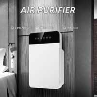 Purificateur d'air portable pour grandes pièces familiales, filtre HEPA H13 avec lumière UV et affichage PM2.5, silencieux 25 dB, élimine 99,97 % de la poussière/de la fumée