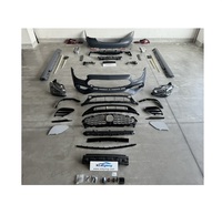 E kelas bumper tubuh W213 Upgrade bagian tubuh untuk E200 E300 E250 tua ke baru tubuh Kit lampu depan lampu belakang W213 E63 bumper mobil