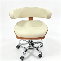 Chaise de casino réglable en hauteur avec roulettes, tabouret de jeu pivotant en cuir PU pour salle de poker