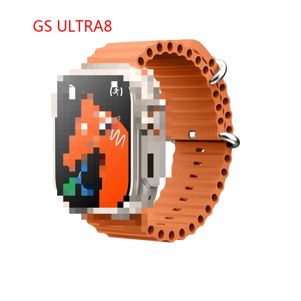2023 New GS Ultra 8 Smart Watch 8 IP67 Waterproof Compatible with IOS Android System Support Call Message Push Sports Watch