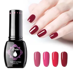 Low MOQ fashion beauty choices colored uv gel polish soak off three step gel polish