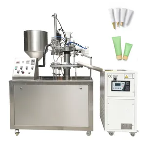 Machine manuelle de remplissage scellage de tube semi-automatique crème cosmétique en tube souple