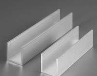 Profilé en U en aluminium 6063 profilés en aluminium LED encastrés en forme de U
