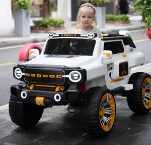 Büyük boy 24V 4WD uzaktan kumanda binmek-on oyuncak Raptor çocuk elektrikli araba boy 4-Wheel rahat sürücü ile çocuklar için