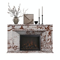 Prix d'usine Tostone, magnifiques encadrements de cheminée en marbre rose naturel pour décoration de salon gravée sur mesure
