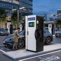 Nouvelle station de recharge rapide pour véhicules électriques 60 kW DC GBT IP55, chargeur EV commercial OCPP 1.6/2.0 4G/Ethernet avec authentification par application/RFID