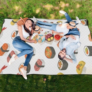 Hawaiian Custom Logo Food <b>Picnic</b> <b>Blankets</b> Foldable Hand Bag Washable Thickened Waterproof and Moisture-proof <b>Picnic</b> Mat - Product Image 6
