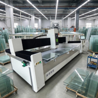 Machine à chanfreiner le verre CNC 2500x200mm pour le polissage et le meulage des bords plats, ronds et biseautés