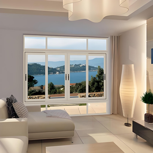 <span class=keywords><strong>Ventanas</strong></span> corredizas de aluminio de doble acristalamiento modernas con mosquitera de vidrio Low-E <span class=keywords><strong>para</strong></span> sala de estar o apartamento <span class=keywords><strong>para</strong></span> hoteles - Product Image 5