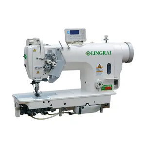 Lr 8422-d3/8452-d3 Semi-Droge Twin Naald Direct Drive Lockstitch Naaimachine Met Trimmer