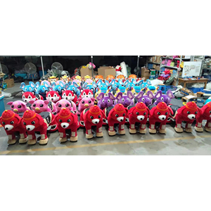 Máy Chạy Bằng Pin Chạy Bằng Đồng Xu Động Vật Đi Bộ Trong Vườn Thú Điện Tử Cưỡi Ngựa Sang Trọng Cho Công Viên - Product Image 1