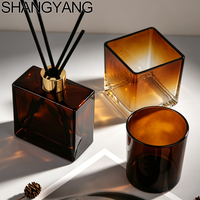 Diffuseur de parfum et bouteille de bougie décorative de luxe pour la maison, pour les parfums d'aromathérapie, 100 ml, 200 ml, bouteilles d'arôme vides avec bouchon à vis