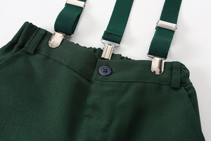 Conjuntos de Ropa para Bebés y Niños Pequeños, Camisa Blanca + Pantalones con Tirantes, Trajes de Caballero para Fiestas y Bodas - Product Image 5