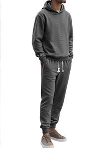 RUIQUWIN 2026 Nouvel ensemble de survêtement décontracté pour homme, respirant et écologique, avec sweat à capuche jacquard ample et pantalon, grandes tailles, pour le sport et le quotidien - Product Image 4