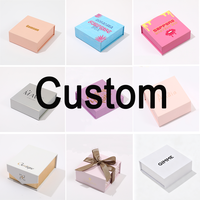 Großhandel Grüne Magnet-Schmuckboxen Magnetverschluss Schmuck-Geschenkbox Luxus Halsketten-Charm-Kollektion mit Beutel