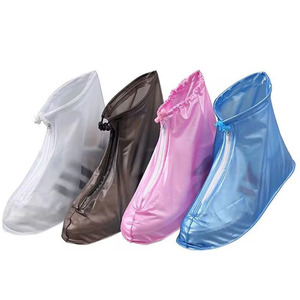 <span class=keywords><strong>Surchaussures</strong></span> réutilisables en PVC antidérapantes, protège-chaussures de pluie, protège-bottes de neige avec fermeture éclair pour chaussures imperméables d'extérieur - Product Image 2