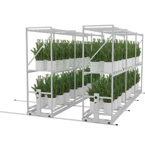 Grand support d'intérieur de 4x8 pieds pour les supports de culture hydroponiques Ebb d'herbes médicales Support de culture stable et mobile en acier et ABS