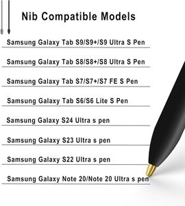 注目すべき2 Galaxy Note10/20/Tab S6lite/S7/S8/S9/S22U/S23U/S24Uスタイラスペン用2個ステンレススチールSペンチップ - Product Image 5