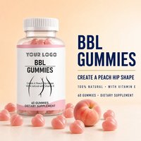 Complément de musculation naturel pour l'amélioration des fesses et des hanches, bonbons gélifiés pour des courbes magnifiques, BBL pour les fesses des adultes