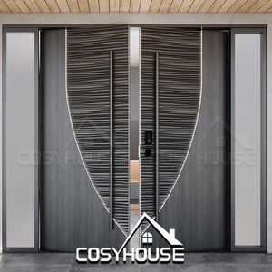 Porte d'entrée double de grande taille, moderne et luxueuse, pour villa et manoir - Product Image 1