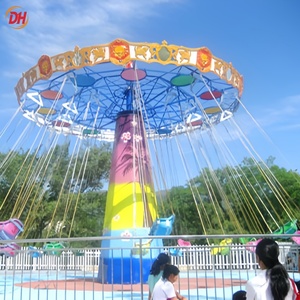 Fornitura Diretta dalla Fabbrica: Sedie Volanti a 24 Posti con Luci LED e Teste Oscillanti, <span class=keywords><strong>Altalena</strong></span> Fluida per Parchi Divertimento e Giostre da Luna Park - Product Image 2
