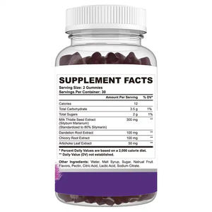 Gomitas Biocaro OEM de Cardo Mariano Orgánico Anti-Resaca, Suplementos Alimenticios de Buena Calidad para Adultos, Alivio de la Resaca, Desintoxicación del Hígado - Product Image 2