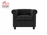Fauteuil Chesterfield classique, fauteuil individuel vintage en cuir capitonné, fauteuil d'appoint pour salon, fauteuil de détente, mobilier de maison
