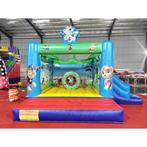 Castillo Inflable con Tobogán para Niños, Diseño de Perro Bombero, Ideal para Fiestas de Cumpleaños - Product Image 1
