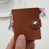 Mini album photo en cuir avec bouton à ressort pour couples, petit album photo pour enfants, photos personnelles, photos de voyage