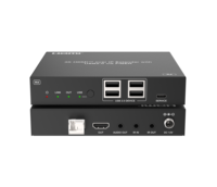 Yüksek Performanslı 4K60 HDMI Over IP Fiber Uzatıcı 10km USB2.0 Çift Yönlü IR 18Gbps 4K HDMI KVM Fiber Optik Uzatıcı