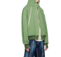 XJYD Hoodies Usine Personnalisé Goutte D'épaule Vêtement Teint Français Terry Vestes Vert Technique Streetwear Casual Hommes Hoodies