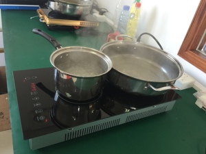 Bếp Điện Cảm Ứng Bếp Đứng Với 2 Đầu Đốt Vitro Gốm Mặt Kính Mịn Màu Đen 120V, <span class=keywords><strong>12</strong></span> Inch - Product Image 5