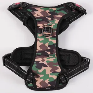 Custom High Quality Lighthound Led <b>Dog</b> Harness Rechargeable XL Size Oxford Soft Mesh Reflective Durable Nylon Walking Harness - Product Image 6