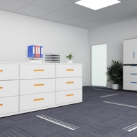 Armoire à dossiers suspendus de bureau avec un design fin