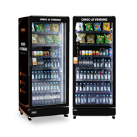 Máquina Expendedora de Bebidas y Snacks con Pago por Tarjeta de Crédito y Código QR, Pantalla Táctil, 4G, WiFi, SDK, Monitoreo Remoto, para Interiores, Centros Comerciales, UV